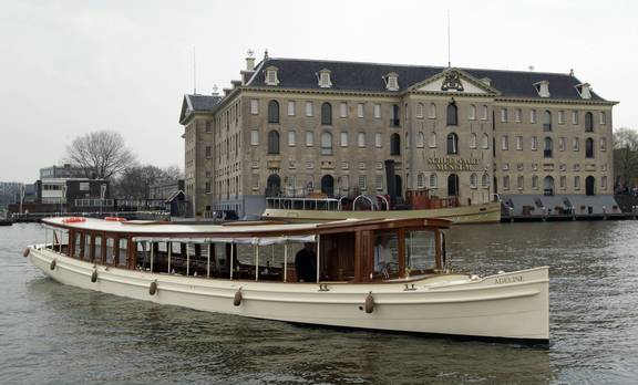 Salonboot Adeline am Schifffahrtsmuseum in Amsterdam