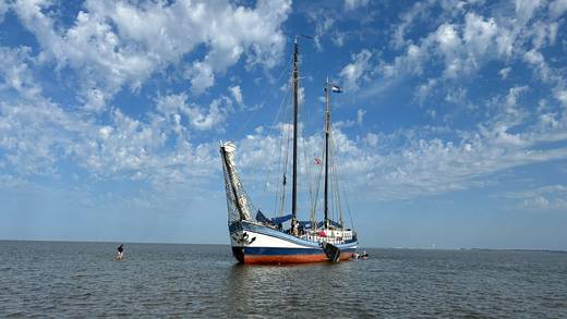 Droogvallen op het Wad met de Avanti