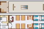 Grundriss des Dreimastklippers Elizabeth