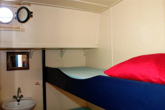 Kabine mit Etagenbett auf der Pouwel Jonas