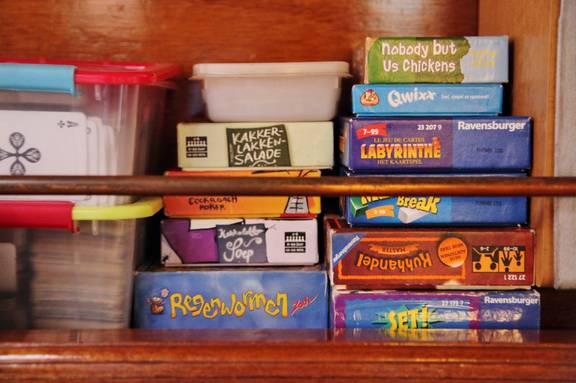 Brettspiele an Bord der Rival