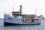 Dampfschiff Succes vom Bug aus gesehen