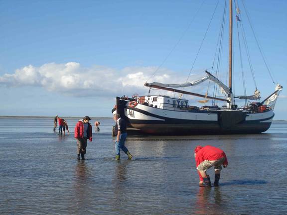 BootBootBoot tjalk Linquenda Waddenzee droogvallen